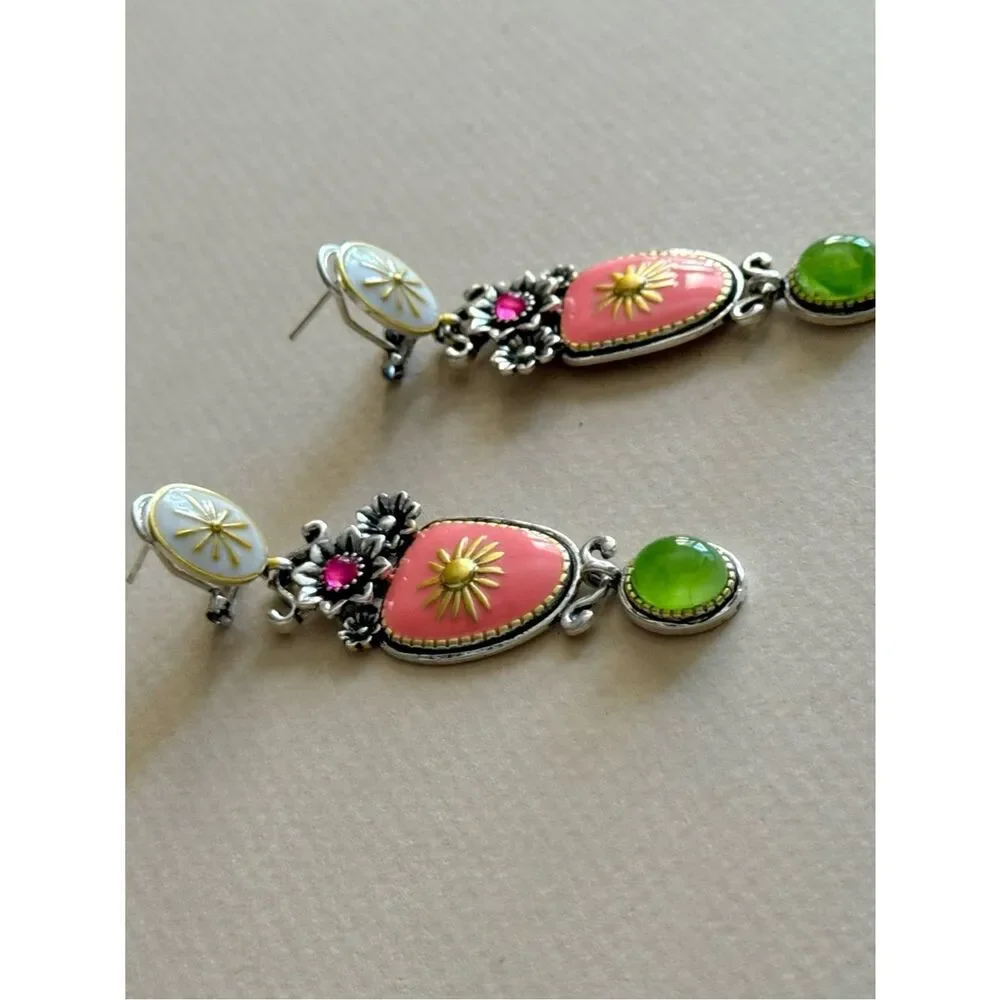 Boho Floral Drop Earrings N2166